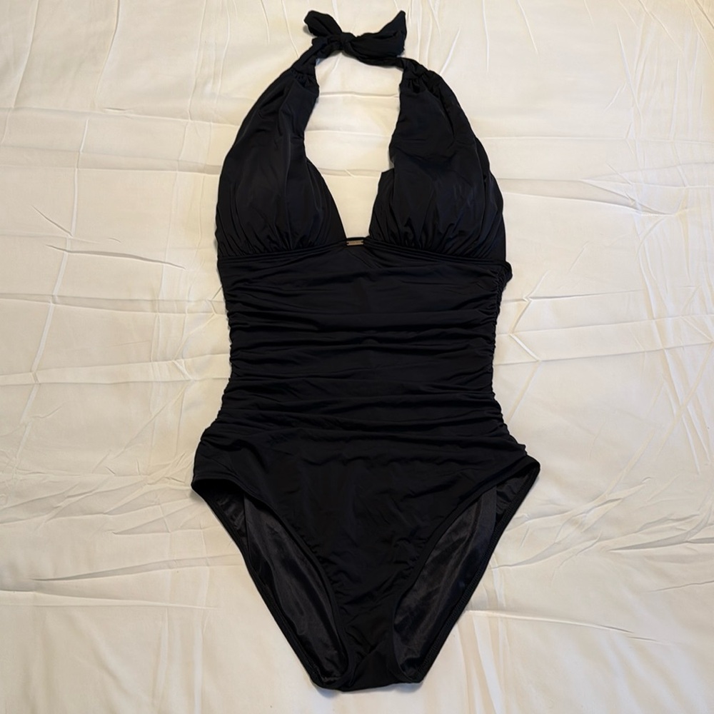 Victoria Secret black one piece bathing suit Medium